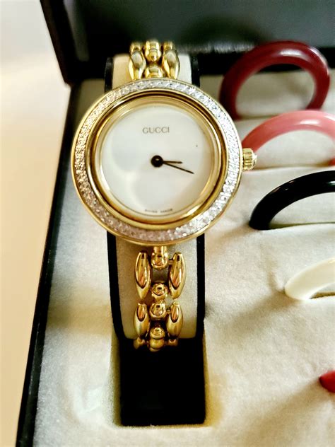 gucci ladies watch gold plated vintage|authentic vintage Gucci watch.